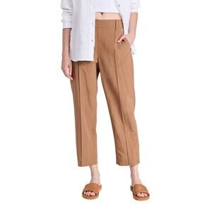 Vince Tailored Nile Mid Rise Pleated Pull On Trouser Size M